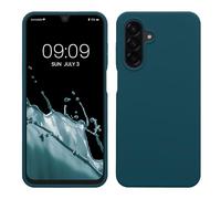 kwmobile Case for Samsung Galaxy A26 5G Case - Soft Cover - Shockproof Silicone - Wireless Charging Teal Matte