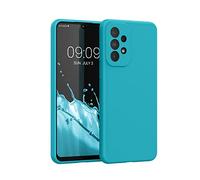 kwmobile Case for Samsung Galaxy A33 5G Case - Soft Cover - Shockproof Silicone - Wireless Charging Cool Glacier
