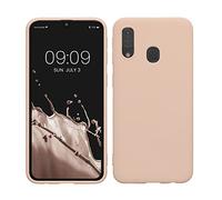 kwmobile Case for Samsung Galaxy A40 Case - Soft Cover - Shockproof TPU Material - Wireless Charging - Coconut Swirl