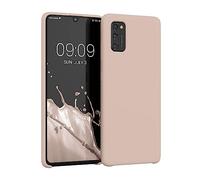 kwmobile Case for Samsung Galaxy A41 Case - Soft Cover - Shockproof Silicone - Wireless Charging Coconut Swirl