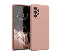 kwmobile Case for Samsung Galaxy A52 / A52 5G / A52s 5G Case - Soft Cover - Shockproof Silicone - Wireless Charging Orange Clay