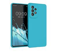 kwmobile Case for Samsung Galaxy A53 5G Case - Soft Cover - Shockproof Silicone - Wireless Charging Cool Glacier
