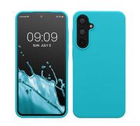 kwmobile Case for Samsung Galaxy A55 5G Case - Soft Cover - Shockproof Silicone - Wireless Charging Cool Glacier