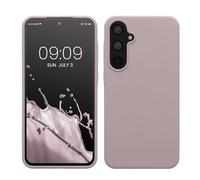 kwmobile Case for Samsung Galaxy A55 5G Case - Soft Cover - Shockproof Silicone - Wireless Charging Purple Cloud
