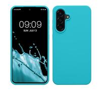 kwmobile Case for Samsung Galaxy A56 5G Case - Soft Cover - Shockproof Silicone - Wireless Charging Cool Glacier
