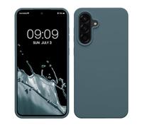 kwmobile Case for Samsung Galaxy A56 5G Case - Soft Cover - Shockproof Silicone - Wireless Charging Dark Slate