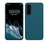 kwmobile Case for Samsung Galaxy A56 5G Case - Soft Cover - Shockproof Silicone - Wireless Charging Teal Matte