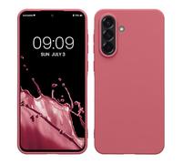 kwmobile Case for Samsung Galaxy A56 5G Case - Soft Cover - Shockproof TPU Material - Wireless Charging - Dark Rose