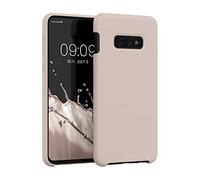 kwmobile Case for Samsung Galaxy S10e Case - Soft Cover - Shockproof Silicone - Wireless Charging Coconut Swirl