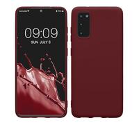 kwmobile Case for Samsung Galaxy S20 Case - Soft Cover - Shockproof TPU Material - Wireless Charging - Bordeaux Violet