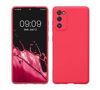 kwmobile Case for Samsung Galaxy S20 FE Case - Protective Slim TPU Phone Cover - Soft Matte Finish - Neon Pink