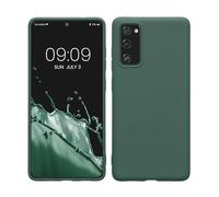 kwmobile Case for Samsung Galaxy S20 FE Case - Soft Cover - Shockproof TPU Material - Wireless Charging - Forest Green