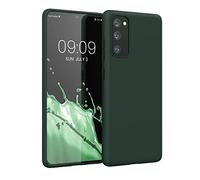 kwmobile Case for Samsung Galaxy S20 FE Case - Soft Cover - Shockproof TPU Material - Wireless Charging - Moss Green