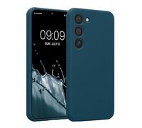 kwmobile Case for Samsung Galaxy S23 Case - Slim TPU Silicone Phone Cover for Galaxy S23 - Soft Touch Finish - Teal Matte