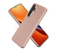 kwmobile Case for Samsung Galaxy S25 FE Case - Soft Slim Metallic TPU Silicone Cover - Metallic Rose Gold