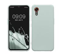 kwmobile Case for Samsung Galaxy Xcover7 Case - Soft Cover - Shockproof TPU Material - Wireless Charging - Cool Mint