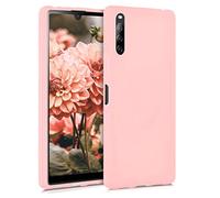 kwmobile Case for Sony Xperia L4 Case - Soft Cover - Shockproof TPU Material - Wireless Charging - Rose Gold Matte