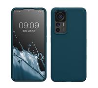 kwmobile Case for Xiaomi 12T / 12T Pro Case - Soft Cover - Shockproof Silicone - Wireless Charging Teal Matte
