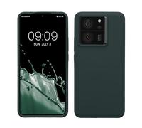 kwmobile Case for Xiaomi 13T / 13T Pro Case - Soft Cover - Shockproof Silicone - Wireless Charging Moss Green