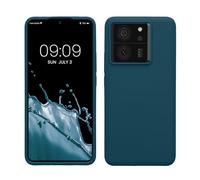 kwmobile Case for Xiaomi 13T / 13T Pro Case - Soft Cover - Shockproof Silicone - Wireless Charging Teal Matte