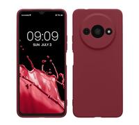 kwmobile Case for Xiaomi Redmi A3 Case - Protective Slim TPU Phone Cover - Soft Matte Finish - Bordeaux Violet