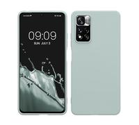 kwmobile Case for Xiaomi Redmi Note 11 Pro/Note 11 Pro (5G) / Note 12 Pro (4G) Case - Soft Cover - Shockproof TPU Material - Wireless Charging - Cool Mint