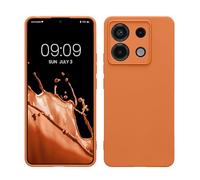 kwmobile Case for Xiaomi Redmi Note 13 Pro 5G / Poco X6 5G Case - Protective Slim TPU Phone Cover - Soft Matte Finish - Warm Apricot