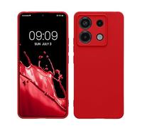 kwmobile Case for Xiaomi Redmi Note 13 Pro 5G / Poco X6 5G Case - Protective Slim TPU Phone Cover - Soft Matte Finish - Sweet Cherry