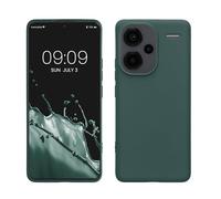kwmobile Case for Xiaomi Redmi Note 13 Pro+ 5G / Redmi Note 13 Pro Plus 5G Case - Soft Cover - Shockproof TPU Material - Wireless Charging - Blue Green