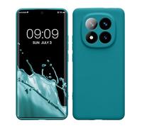 kwmobile Case for Xiaomi Redmi Note 14 Pro+ 5G / Redmi Note 14 Pro Plus 5G Case - Protective Slim TPU Phone Cover - Soft Matte Finish - Teal Matte