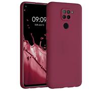 kwmobile Case for Xiaomi Redmi Note 9 Case - Protective Slim TPU Phone Cover - Soft Matte Finish - Bordeaux Violet