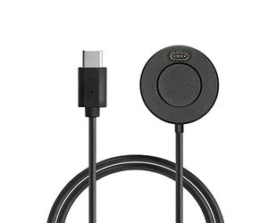 kwmobile Charger Compatible with Garmin Venu Sq Music/Sq 2 / Venu 2 Plus/Fenix 7 / vivoactive 4 - Charger USB-C Cable for Charging Smart Watch - Black