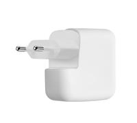 kwmobile Charger Cover Compatible with Apple 35W Dual USB-C Power Adapter Cover - Full Coverage Silicone Case - White