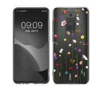 kwmobile Clear Case Compatible with Xiaomi Redmi Note 9 - Phone Case Soft TPU Cover - Wildflower Vines Multicolor/Transparent