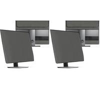 kwmobile Cover Compatible with 27-28" monitor - 3-IN-1 Case with Storage for Mouse, Keyboard - Dark Grey (Pack of 2)
