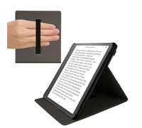 kwmobile Cover Compatible with Amazon Kindle Scribe (2022/2024) Case - Stand + Strap - Girl and Books Black/Beige