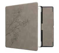 kwmobile Cover Compatible with Amazon Kindle Scribe (2024) Cover - eReader Case - Magnolias Grey