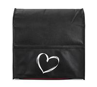 kwmobile Cover Compatible with KitchenAid 4,3-4,8 litre - Cover with Design - Brushed Heart White/Black