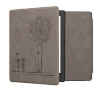 kwmobile Cover Compatible with Kobo Aura H2O Edition 2 Cover - eReader Case - Dandelion Love Grey