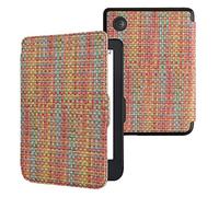 kwmobile Cover Compatible with Kobo Clara 2E / Tolino Shine 4 Cover - PVC eReader Case - Colorful Yellow/Red/Green