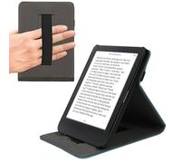 kwmobile Cover Compatible with Kobo Clara BW/Colour - Case with Strap + Stand - Petrol