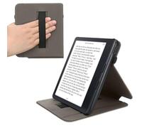 kwmobile Cover Compatible with Kobo Libra Colour - Case with Strap + Stand - Rose Gold