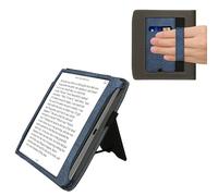 kwmobile Cover Compatible with Pocketbook Era/Era Color Cover - Faux Leather/Suede Case with Stand - Dark Blue/Dark Grey