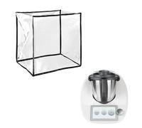 kwmobile Cover Compatible with Thermomix TM5 / TM6 - Clear TPU Plastic Case for Kitchen Machine - Transparent/Black