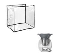kwmobile Cover Compatible with Thermomix TM5 / TM6 with Varoma - Clear TPU Plastic Case for Kitchen Machine - Transparent/Black