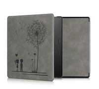 kwmobile Cover for Amazon Kindle Oasis 10. Generation Case - eReader Cover with auto sleep funktion - Dandelion Love with Grey