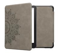 kwmobile Cover for Amazon Kindle Paperwhite (2024)/Colorsoft Case - eReader Cover with auto sleep funktion - Rising Sun with Grey