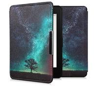 kwmobile Cover for Amazon Kindle Paperwhite Case - eReader Cover with auto sleep funktion - Cosmic Nature with Blue/Grey/Black