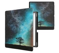 kwmobile Cover for Amazon Kindle Scribe (2022/2024) Case - eReader Cover with auto sleep funktion - Cosmic Nature with Blue/Grey/Black