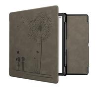 kwmobile Cover for Amazon Kindle Scribe (2022/2024) Case - eReader Cover with auto sleep funktion - Dandelion Love with Grey